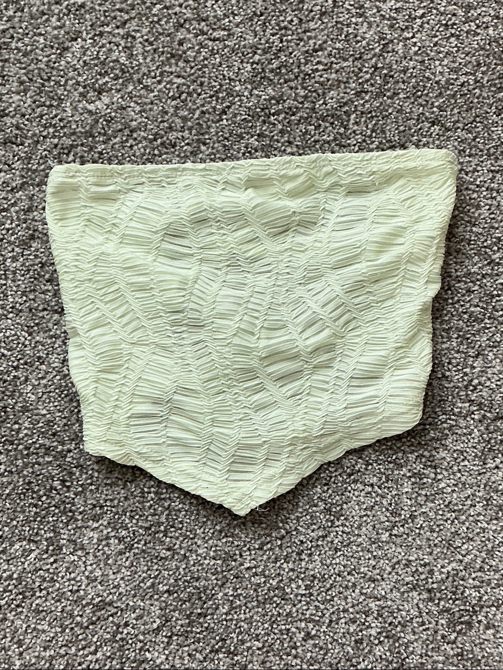 SHEIN Light Green Textured High-Waist Skort